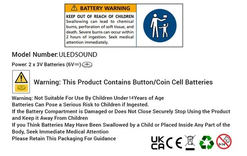 6 Yellow Sound Activated LED Bracelets Light Up Flashing Voice Control Bangle UK - Picture 4 of 8