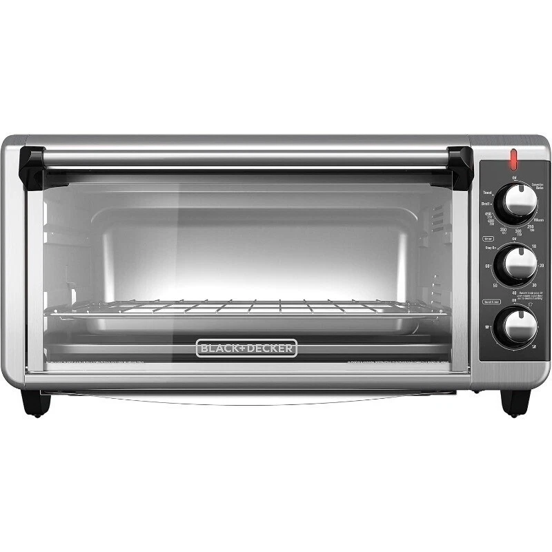 8-Slice Extra Wide Convection Toaster Oven Toast Countertop Compact Design New