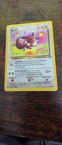 1995 eevee pokemon card value 51 64 Rare Mint Condition 1995 Basic Eevee 51/64 Pokemon Card