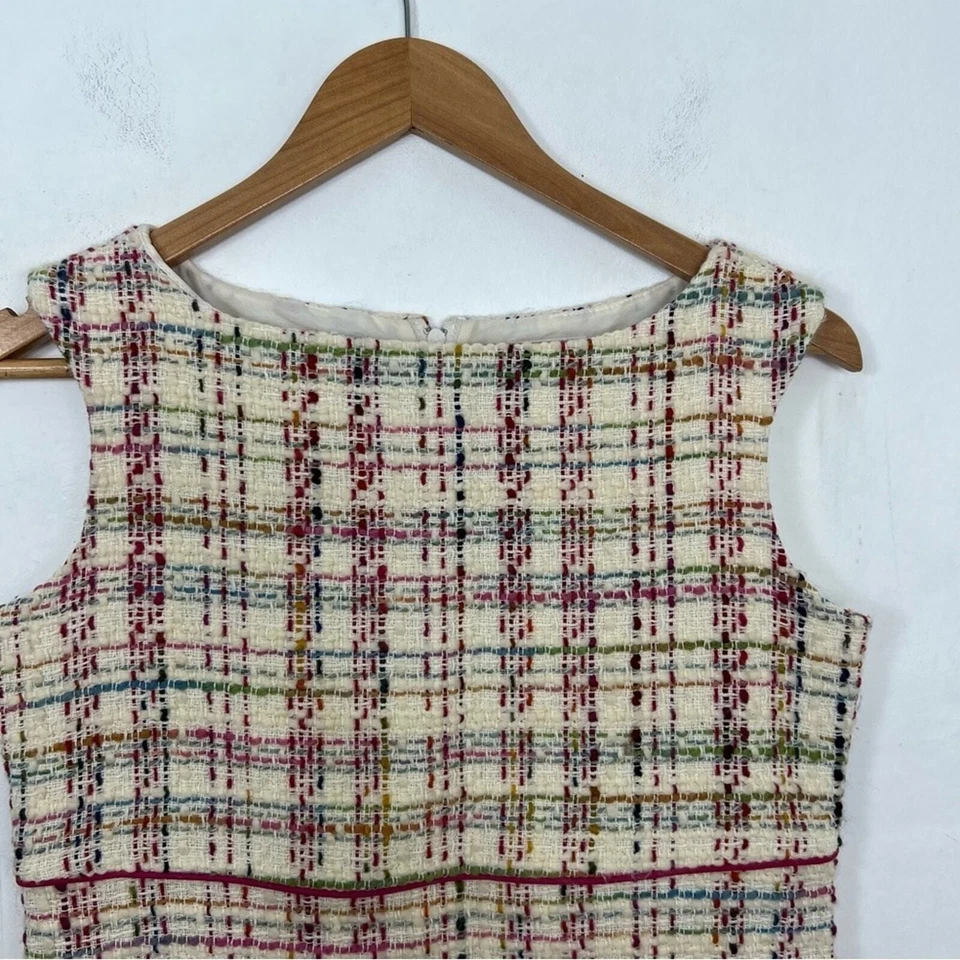 Vestido Florence Eiseman mezcla de lana a cuadros tweed niña talla 16 Foto 4 de 4