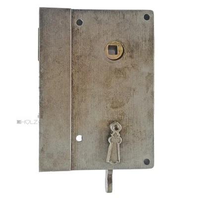 Serrure De Portes Encastrée Antik, Droite Avec Clé 55/9/84, Acier - Photo 1/2