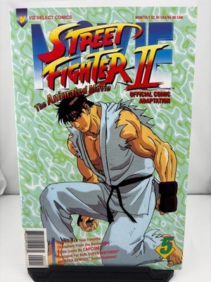 Street Fighter II The Animated Movie #5 -RYU Cover -  Viz Comics 1996