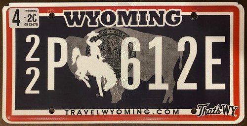 2020 ‘s WYOMING License plate
