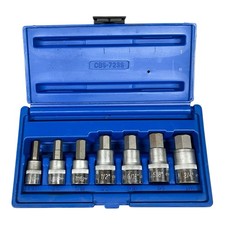 Cornwell Cbs723s 7pc Sae Hex Bit Socket Set 38 12 Drive 516-34