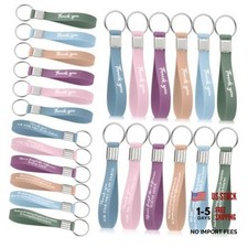24 Pcs Inspirational Keychain Gifts Thank You Key Chains Bulk Bright Colors