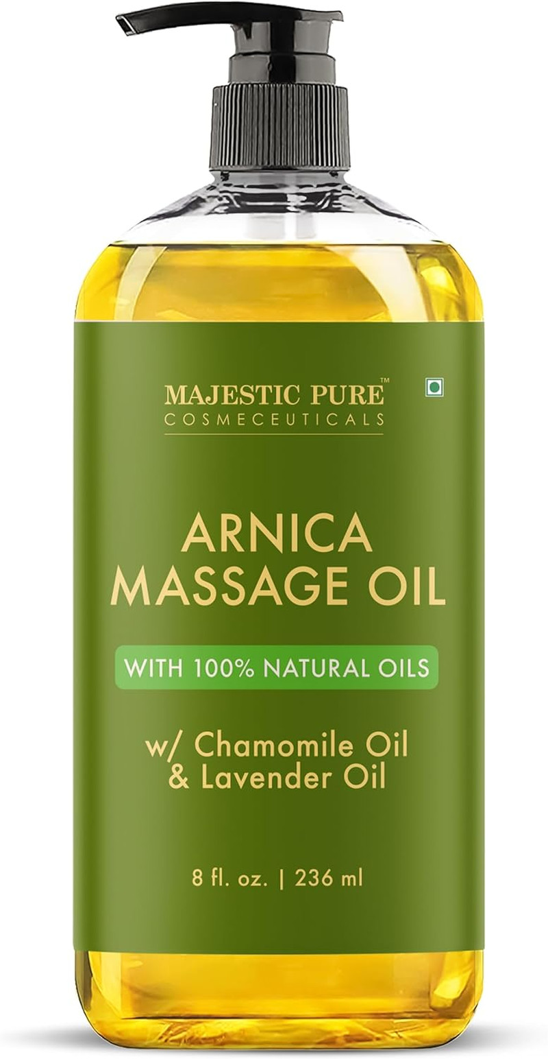 Arnica Massage Oil for Massage Therapy - Refreshing, and Relaxing - Natural Oils