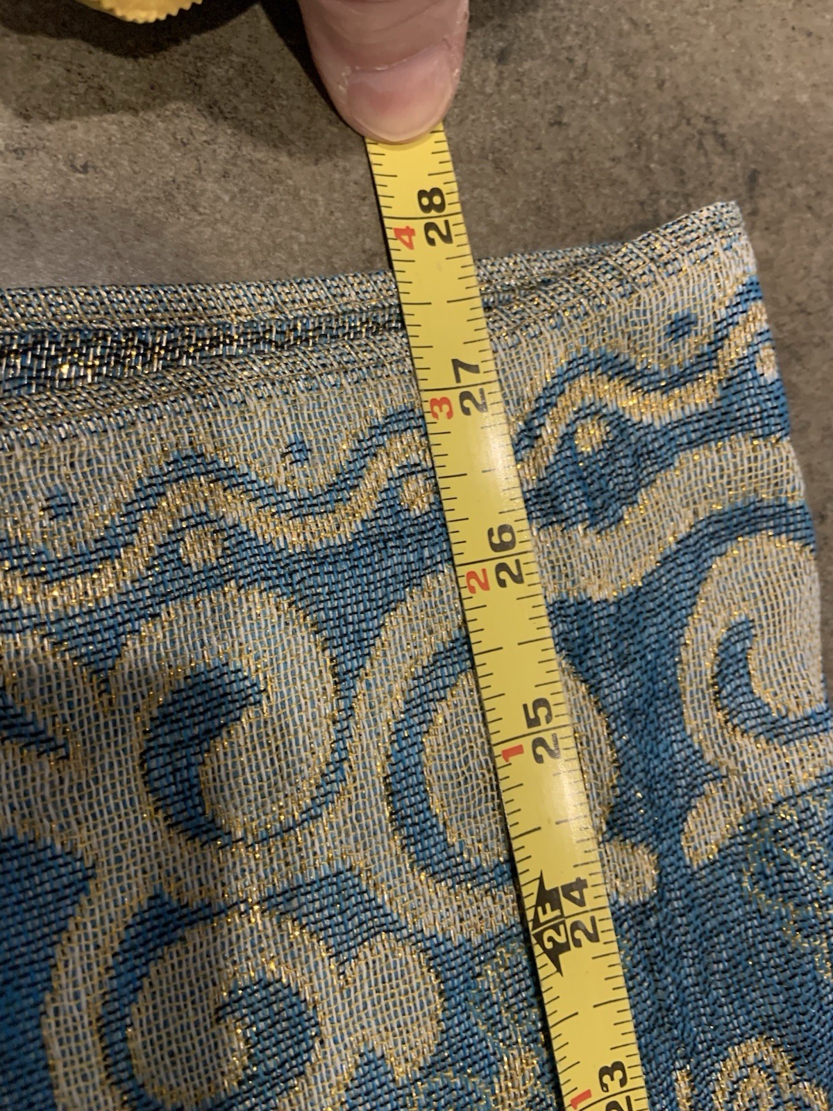 Butterfly Wrap Blues/Gold Fringed 27 X 68 (not Including Fringe) So Beautiful!