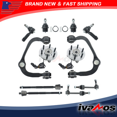 For Ford F-150 2004-2005 Front Control Arm Ball Joint Tie Rod End Sway Bar 12Pcs