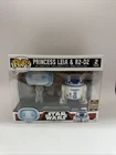Funko POP! Star Wars Princess Leia & R2-D2 Figures Limited Edition Summer...