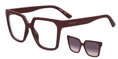 Moschino Love MOL688/C Burgundy 2 55/15/140 Women's Eyeglasses
