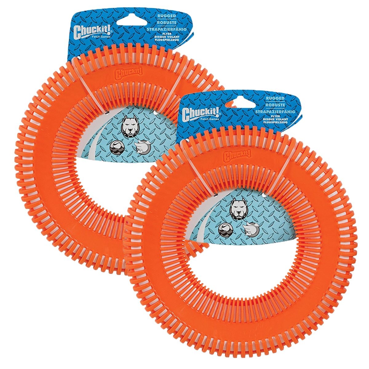 Chuckit! Rugged Flyer Dog Toy Large 2 Pack