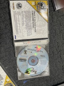 SEGA Dreamcast 4 Console Lot Controllers Cables 7 Games MvC 2 Tech Romancer