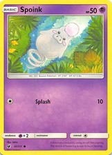 Spoink SM - Crimson Invasion 41/111 LP Pokemon