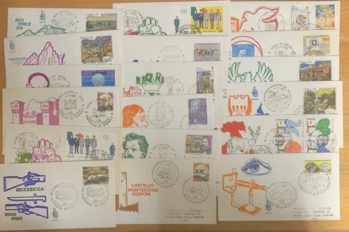 1986 ITALY 18 FDC VENETIA travelled / P577