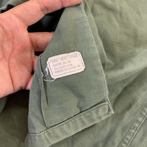 Vintage OG-107 US Army Shirt Mens 15.5x33 Button Up Green Honor Guard Pockets - Picture 6 of 12