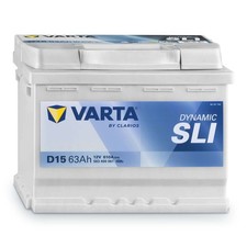 VARTA D15 Autobatterie, 63Ah 12V, Dynamic SLI, 563400061