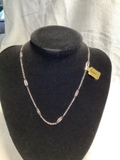 Vintage silver tone Napier status chain necklace with tag still on 15  