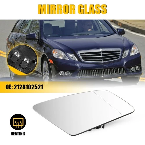 Heated Mirror Glass Right Side For Mercedes-Benz C250 CL550 CLS400 E63 S350 NEW