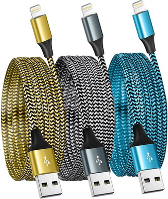 for iPhone Charger 3 Pack 6FT USB Lightning Cable MFi Certified Fast Charging Ny