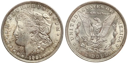 United States - One Dollar 1921 - Silver Morgan Dollar