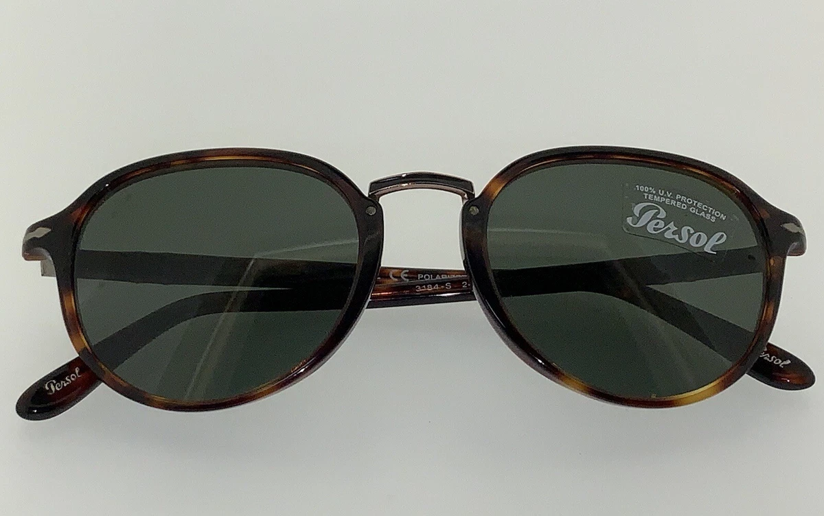 Persol 3184 S Size 51 21 145 3P Brown Round Men s Sunglasses eBay