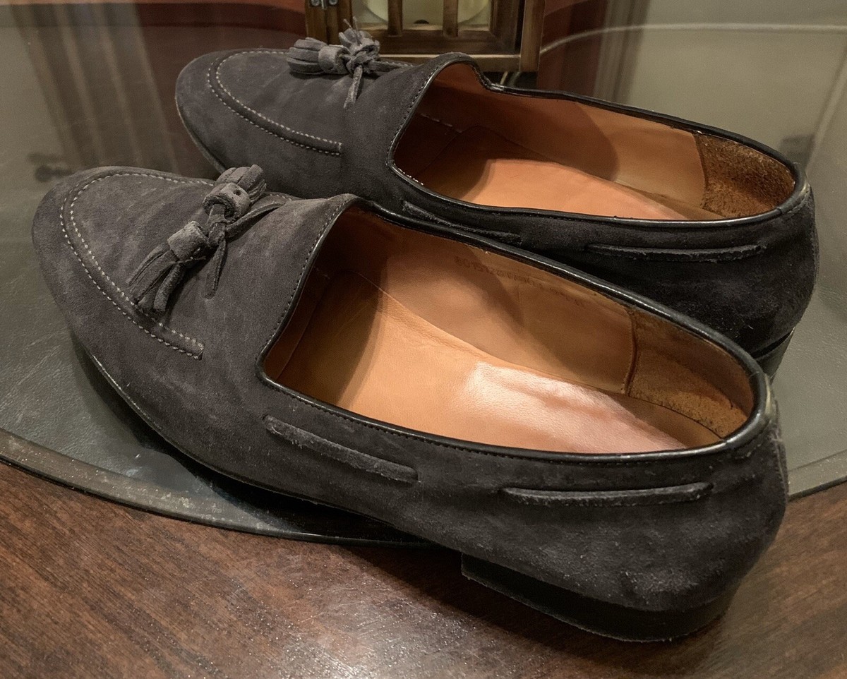 Ralph Lauren‎ gray Size 9D Chessington Shoes suede Leather loafers Italy Classic Ferro Aldo Men main image 2