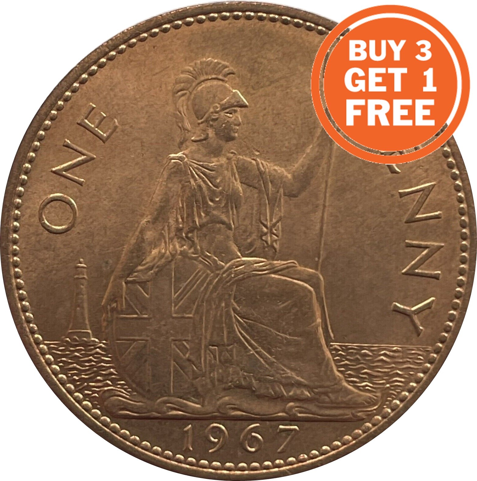 PENNY ELIZABETH II COIN CHOICE OF YEAR 1953 TO 1967