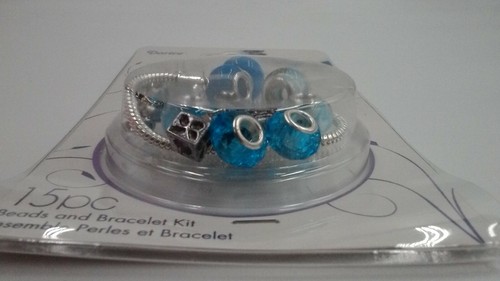 Darice Mix & Mingle NAUTICAL Bracelet Kit Metal Lined Beads Jewelry Starter Kit - Picture 3 of 5