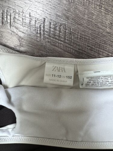 zara girls bathing suit size 11-12 Black /white One Piece - Picture 2 of 2