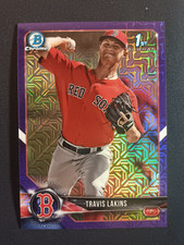 2018 Bowman Draft Chrome Mojo Purple Refractor /250 Travis Lakins #BCP139