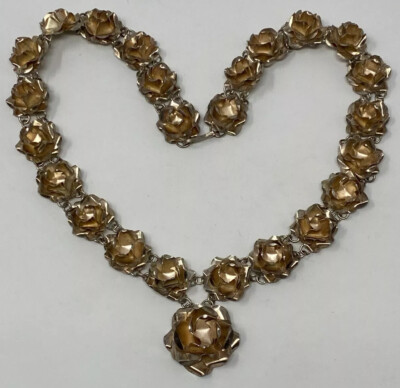 Ornate 925 mexican Demensional ROSES STERLING SILVER 925 MEXICO