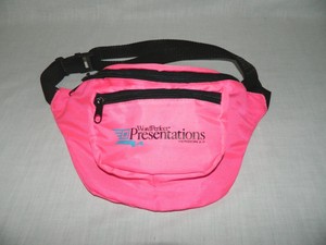 neon pink bum bag