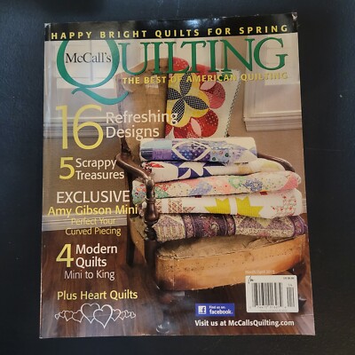 McCalls Quilting Magazine Spring Issue 16 Designs Quilt Patterns Sewing Crafts