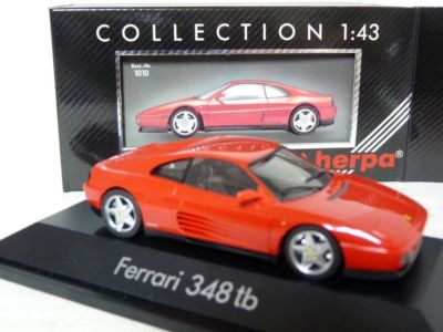 Herpa 1010 1/43 1989 Ferrari 348 tb Plastic Model Car | eBay
