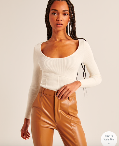 NWT Abercrombie Scoopneck Corset 