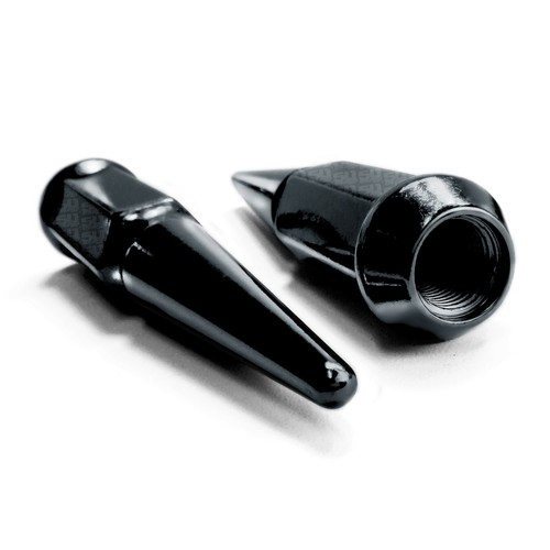 Set of 20 BLACK Spike Lug Nuts 12x1.5 fit S10 Corvette Camaro Blazer CTS 5BK1 - Picture 8 of 10