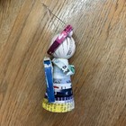 RECYCLED/FOLDED PAPER ANGEL ORNAMENT WOODEN HEAD — photo 5