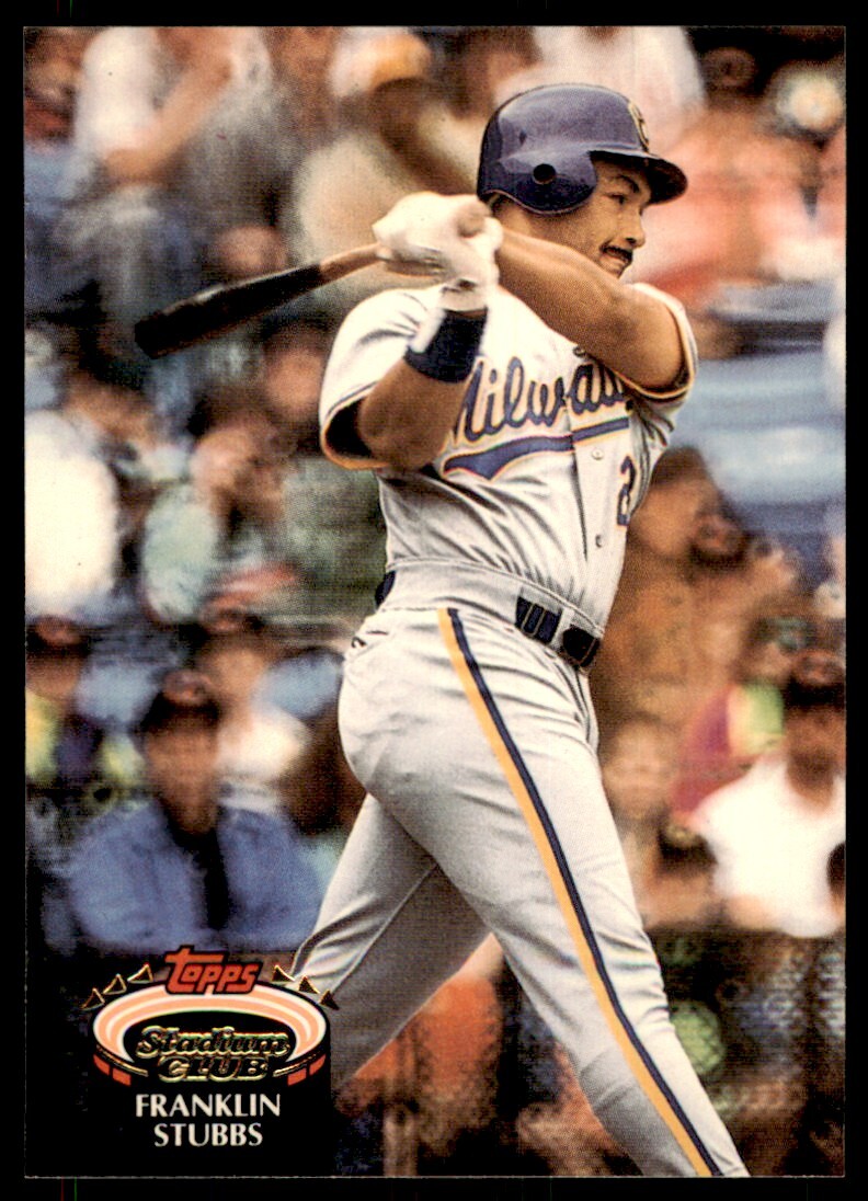 1992 Stadium Club Franklin Stubbs Milwaukee Brewers #189 | eBay