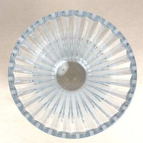 Vintage Bohemia Czech Republic Hand Cut 24% PbO Lead Crystal Bowl 7.5" Tall - Picture 3 of 9
