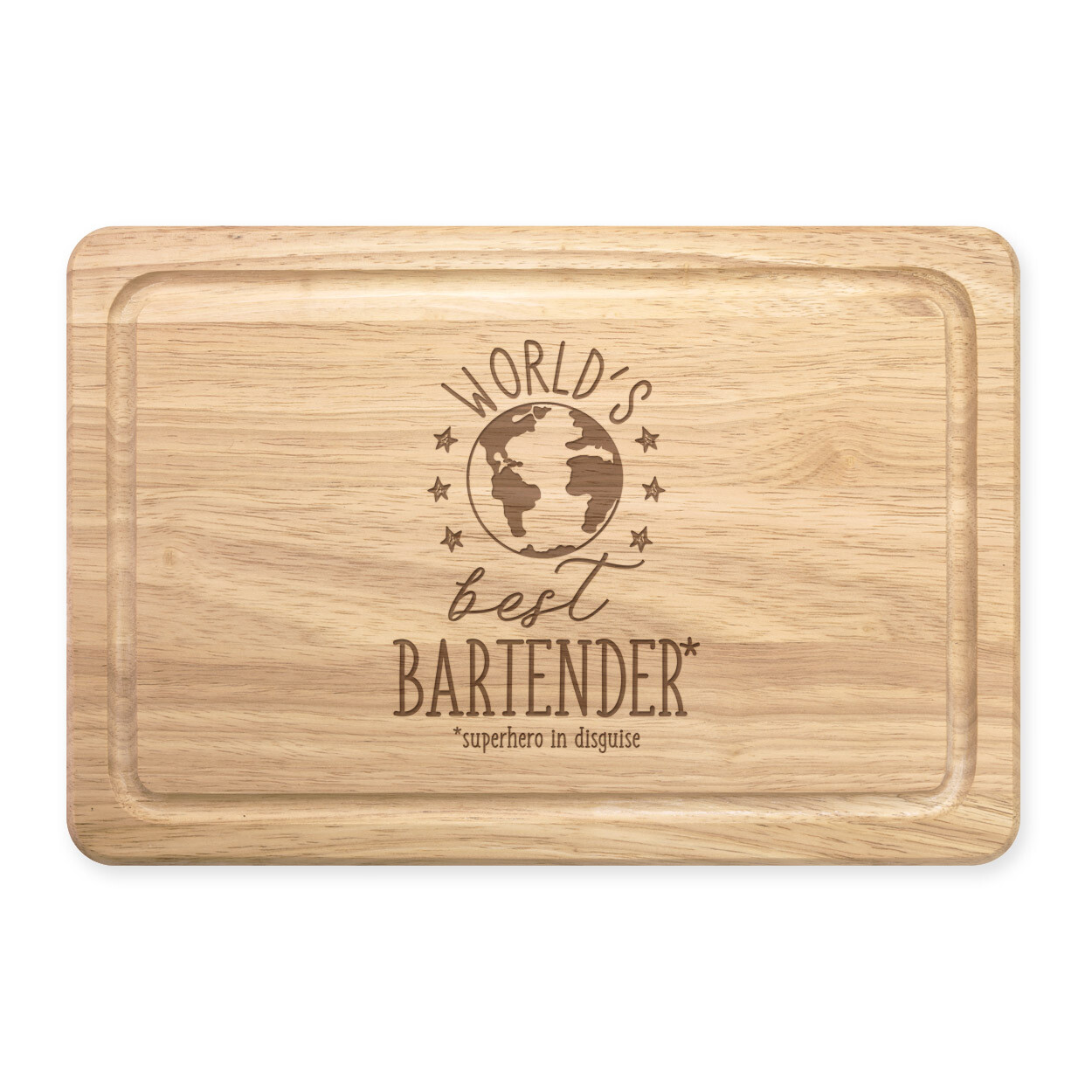 World's Best Bartender Rectangular Chopping Board Funny Joke Favourite Bar Pub