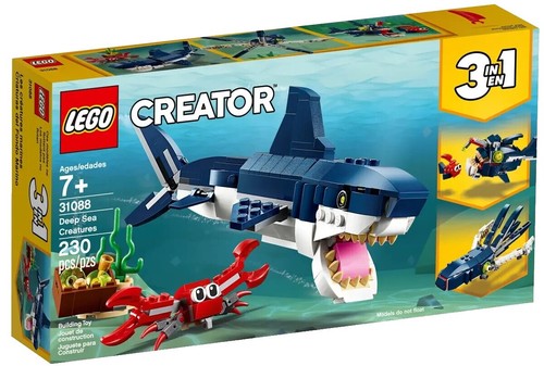 LEGO Creator Deep Sea Creatures (Shark + Crab, Squid, Angler Fish