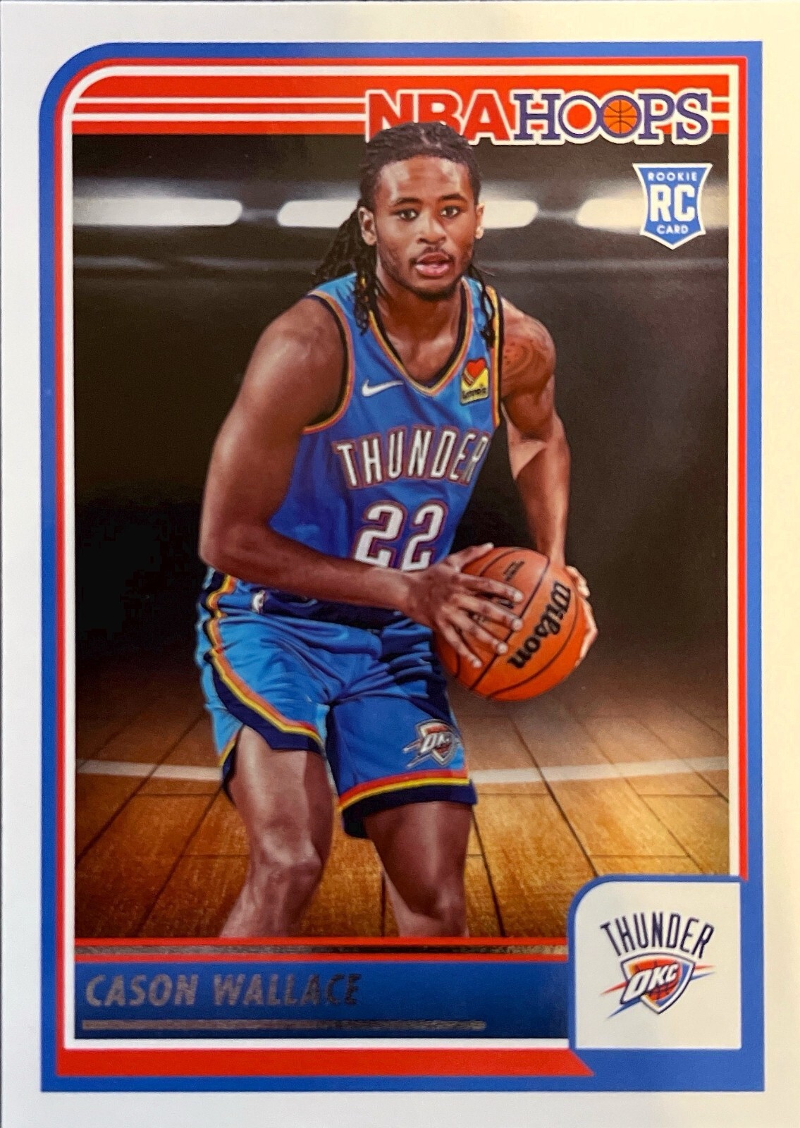 Cason Wallace NBA Hoops 23-24 #252 Rookie Oklahoma City Thunder
