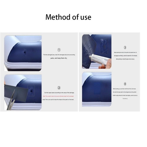 Reparatur und Paste mit PVC Flickset 100x5cm perfekt für Schlauchboote - Bild 11 von 20