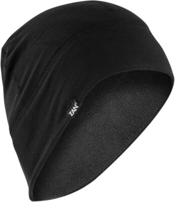 Zan Headgear Sport Helmet Liner/Beanie Black Warm Durable Soft Four-Way Stretch