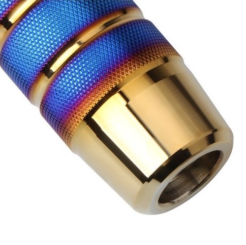 BRIDE Burnt Blue Gold Titanium Stick Gear Shift Knob Lever Shifter Universal - Picture 5 of 8