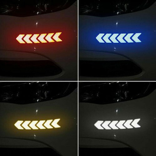 Cinta de señalización de flecha reflectante para automóvil Advertencia Adhesivo de seguridad Calcomanía para automóvil Vehículo Bicicleta - Imagen 4 de 24
