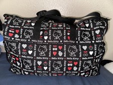 Sanrio Hello Kitty Travel Weekender Overnight Foldable Duffle Bag 12”h X 20”l