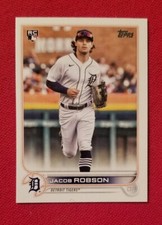 2022 Topps Jacob Robson ROOKIE RC #623 Detroit Tigers FREE SHIPPING