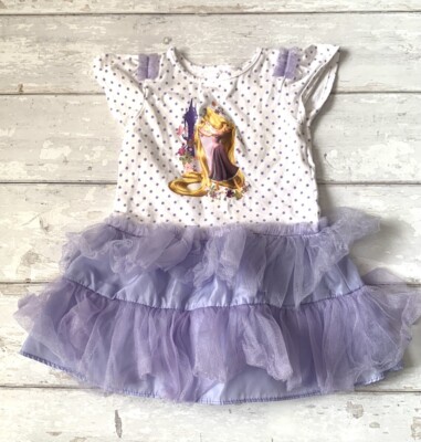 fitted lace wedding dress Purple & White Tulle Dress – Mace & Co Kids main image 1