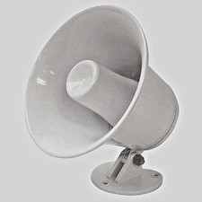 Speco SPC-5P 5" Round Outdoor Weatherproof PA Speaker Horn with Base 15W 105dB